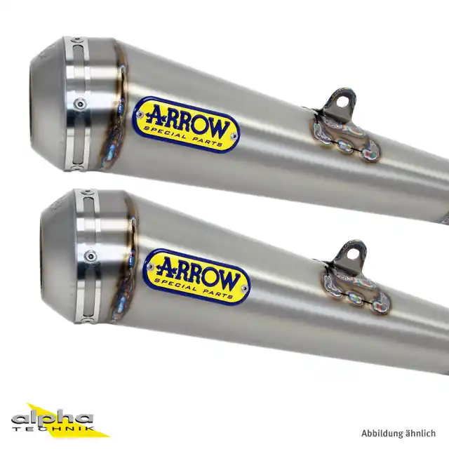 ARROW Auspuff PRO-RACING für Triumph Bonnevile T100 / T120 2016-, Edelstahl (Nur mit ARROW Krümmer) Produit De Marque