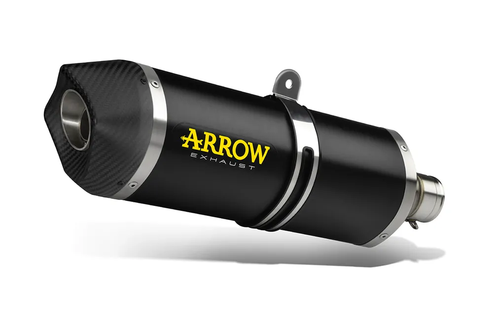 Petit Prix ARROW Auspuff RACE-TECH DARK Aluminium für CF Moto 800 MT Sport / Touring 2022-