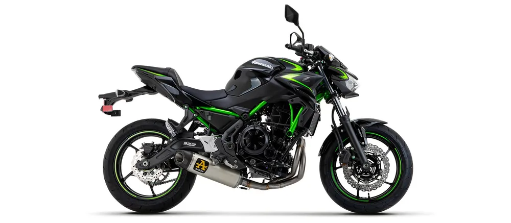 ARROW Auspuffanlage INDY RACE EVO Titan für Kawasaki Z650 und Ninja 650 ab Modelljahr 2024- Vente Flash