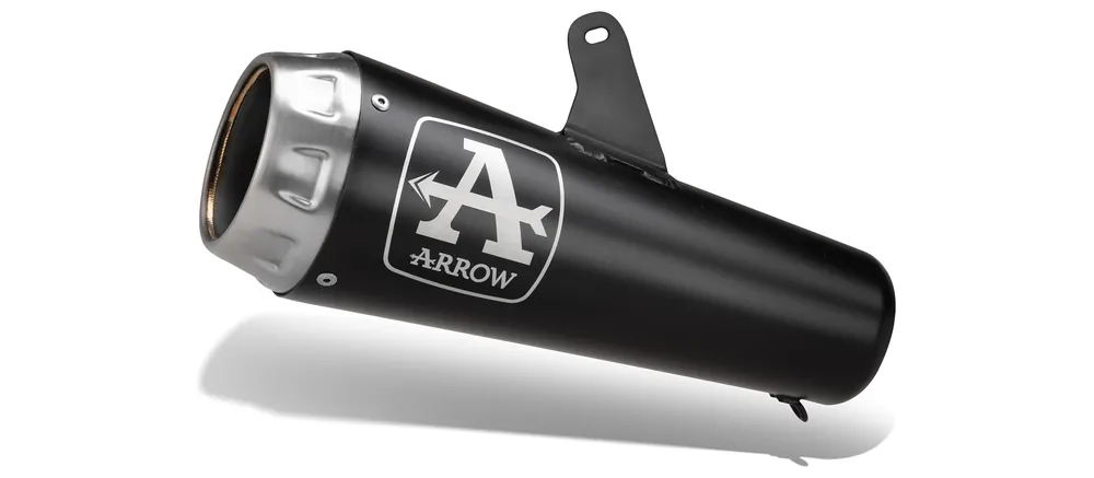 Vente Directe ARROW Auspuff PRO RACE DARK Slip-On NiChrome schwarz für CF Moto 800NK 2024-2025