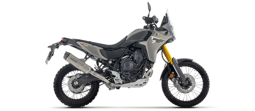 ARROW DARK INDY RACE Yamaha Tenere 700 DM20 2025- Aluminium schwarz Dernier Modèle