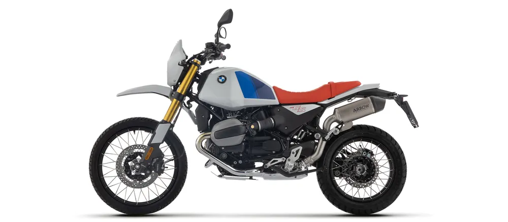 ARROW Auspuff EXPLORER Aluminium mit Carbon-Endkappe für BMW R12 G/S, 2025- Top Vente