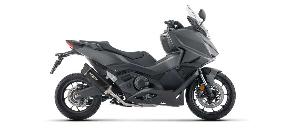 Bon Marché ARROW Auspuff DARK INDY RACE kurz für Honda Forza 750 2025-, Aluminium schwarz
