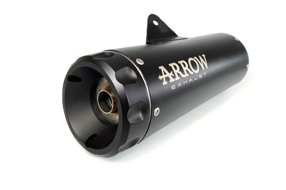 ARROW Auspuff Komplettanlage DARK REBEL mit schwarzer Endkappe für Kawasaki Z650 RS ab Modelljahr 20 Dernière Chance
