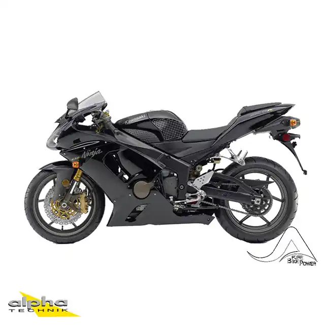 Solde Stompgrip klar, Volcano, für Kawasaki ZX6R(R), 2005-2006