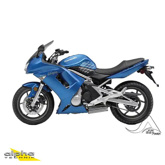 Authentique Stompgrip schwarz, Volcano, für Kawasaki ER6f, ER6n, 2006-2011