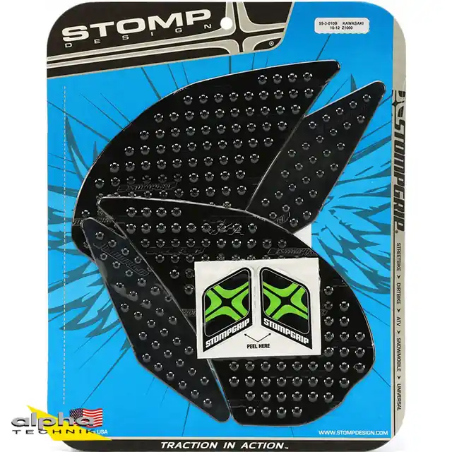 Prix Cassé Stompgrip schwarz, Volcano, für Kawasaki Z1000, 2010-2016