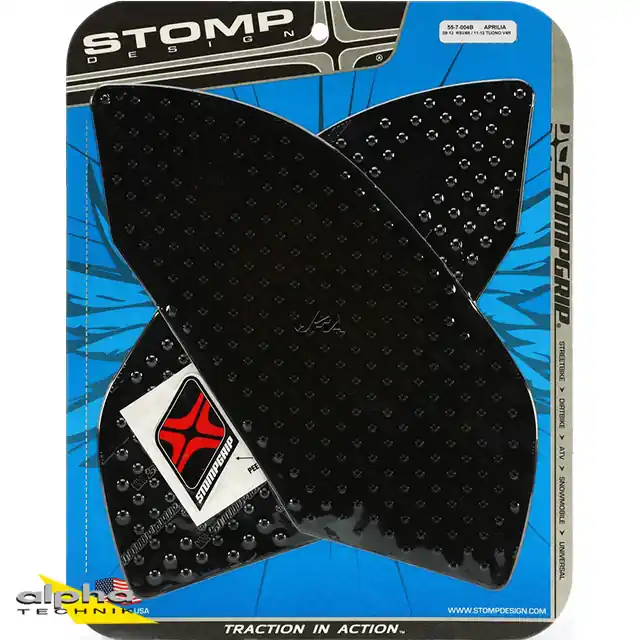 Prix Cassé Stompgrip schwarz, Volcano, für Aprilia Modelle