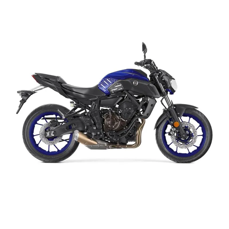 Paiement Sécurisé Stompgrip schwarz, Volcano, für Yamaha MT07, 2018-2021