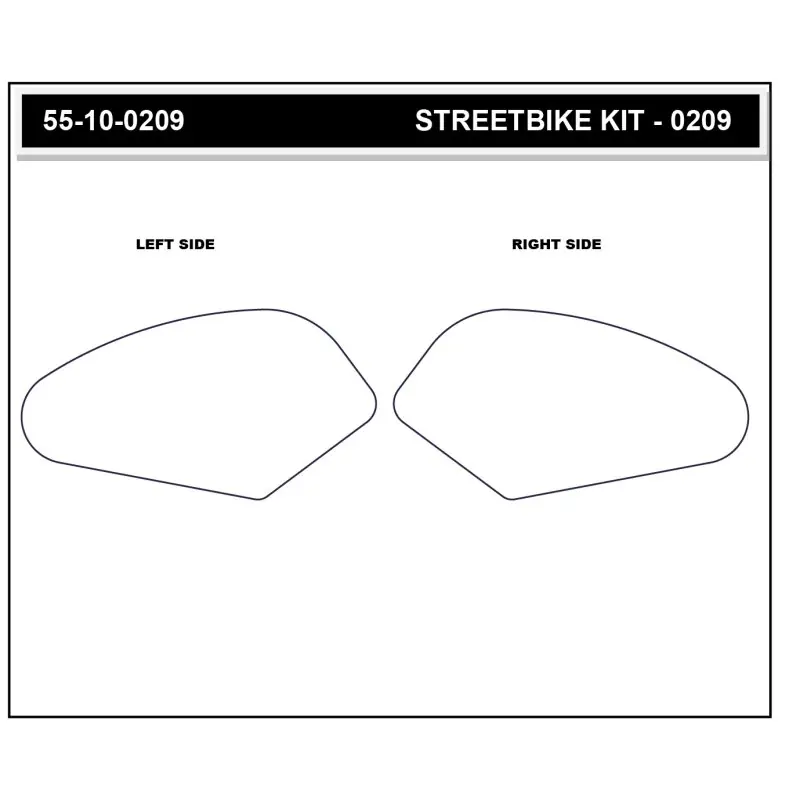 Super Prix Stompgrip Tank Pad klar, Volcano, für Yamaha Tracer 9 GT, 2024-2025