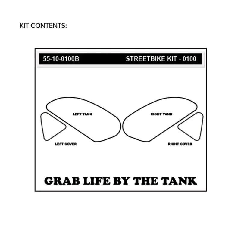 Stompgrip Traction Pads schwarz, für Honda CBR250R, 2015 und CBR300R, 2015-2025 Bon Plan