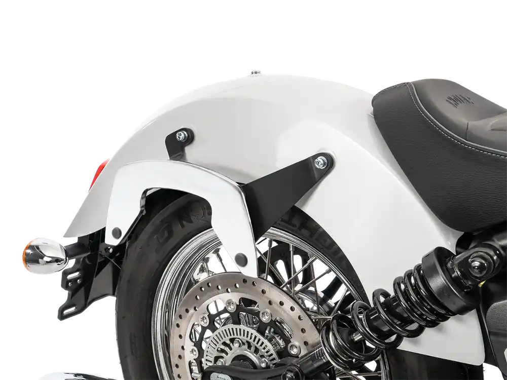 Soldes Supports latéraux C-Bow chromés pour Indian Scout Classic 1250 (25-) Hepco & Becker