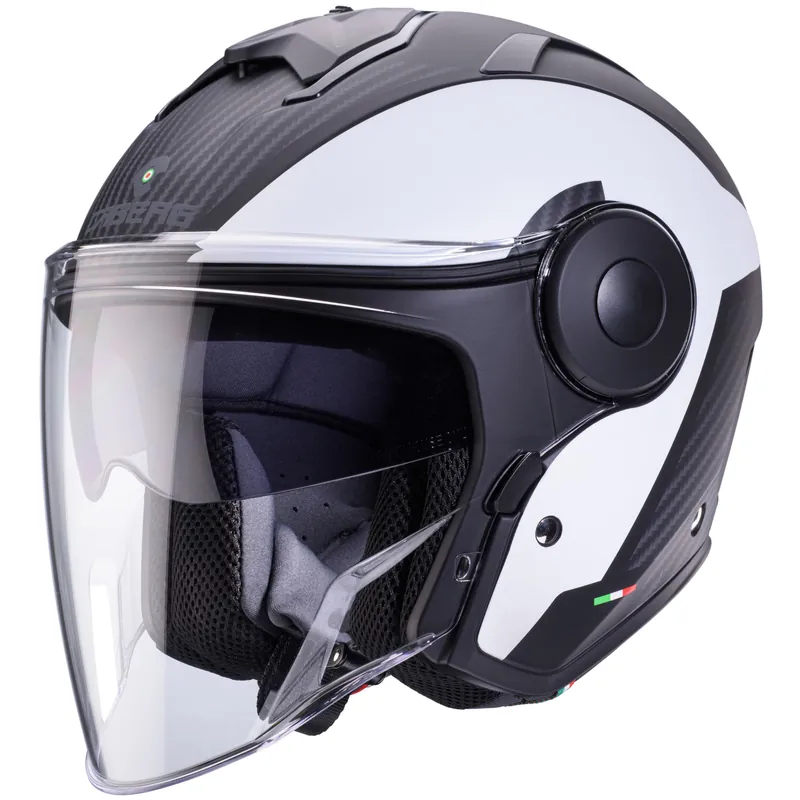 Livraison Express Caberg casque Soho Milano noir mat/blanc XS