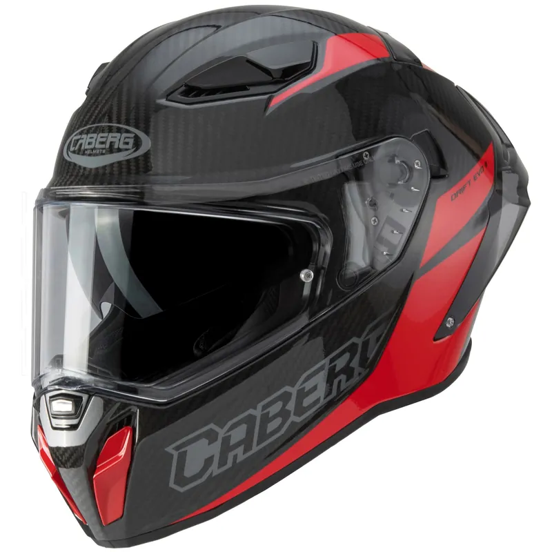 Pas Cher Caberg casque Drift Evo II Nova carbone noir/rouge XS