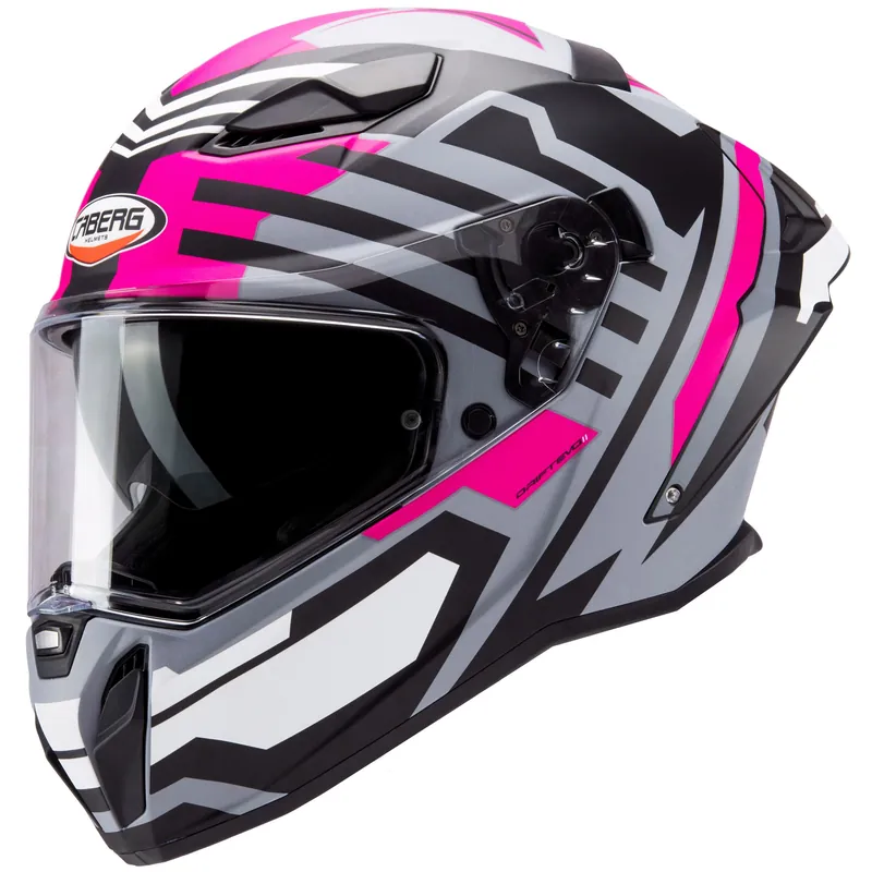 Expédié Aujourd&rsquo;hui Caberg casque Drift Evo II Horizon gris mat/noir fuchsia XS